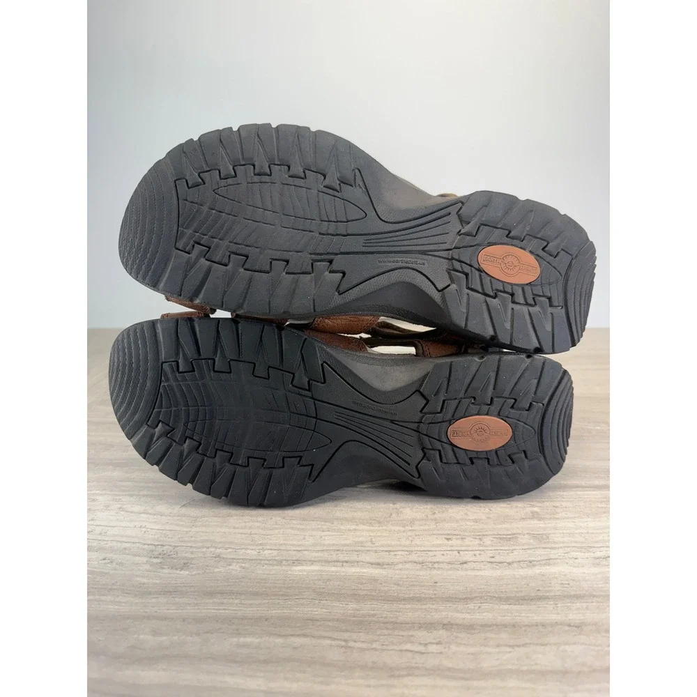 Earth Spirit Mens 10.5 Fisherman Sandals 2513270 Brown Leather Strappy Comfy